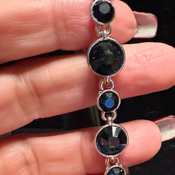 Paparazzi Silver Necklace with Blue Accents - Picture 3 of 4